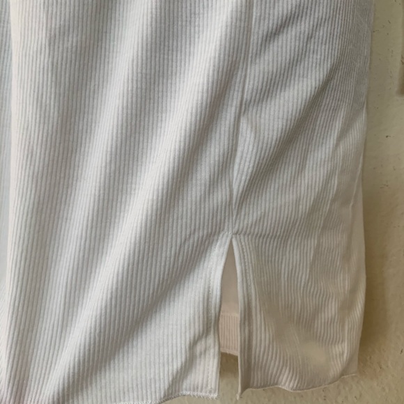 Princess Polly White Pinch Me Ribbed Long Sleeve Dress - Picture 8 of 13
